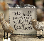 Load image into Gallery viewer, He will cover you with His Feathers Psalm 91:4 Mini Print
