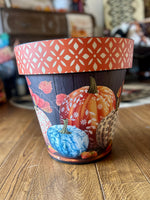 Load image into Gallery viewer, Fall Pumpkin Design Outdoor Pots
