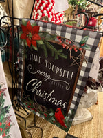 Load image into Gallery viewer, Christmas Cardinal Buffalo Check Have Yourself A Merry Little Christmas Flag Outdoor
