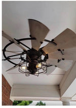Load image into Gallery viewer, Quorum 195210-86 52” Oiled Bronze Outdoor Windmill Fan 10 Blades
