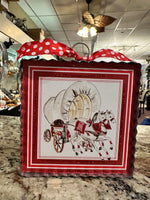 Load image into Gallery viewer, NEW! Sooner Wagon with Horses Mini Print
