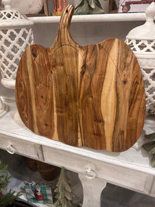 Pumpkin Shaped Serving Natural Board