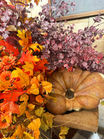 Load image into Gallery viewer, Realistic Faux Flat Bottom Boy Pumpkin

