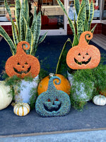 Load image into Gallery viewer, 2 Options Whimsical Sparkling Cats Set of 3 or Jack-o-Lanterns Set of 3
