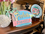 Load image into Gallery viewer, Poolside Paradise Metal Stake with Attached Easel
