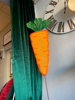 Load image into Gallery viewer, Large Metal Yard Carrot Indoor or Outdoor Stake
