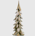 Load image into Gallery viewer, Green Norway Wood Tree with White Snow Accents
