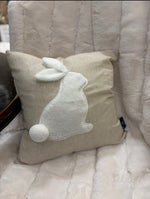 Load image into Gallery viewer, White Bunny with White Cottontail Pillow
