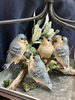 Load image into Gallery viewer, Blue Birds on a Wood Branch Resin Accessories
