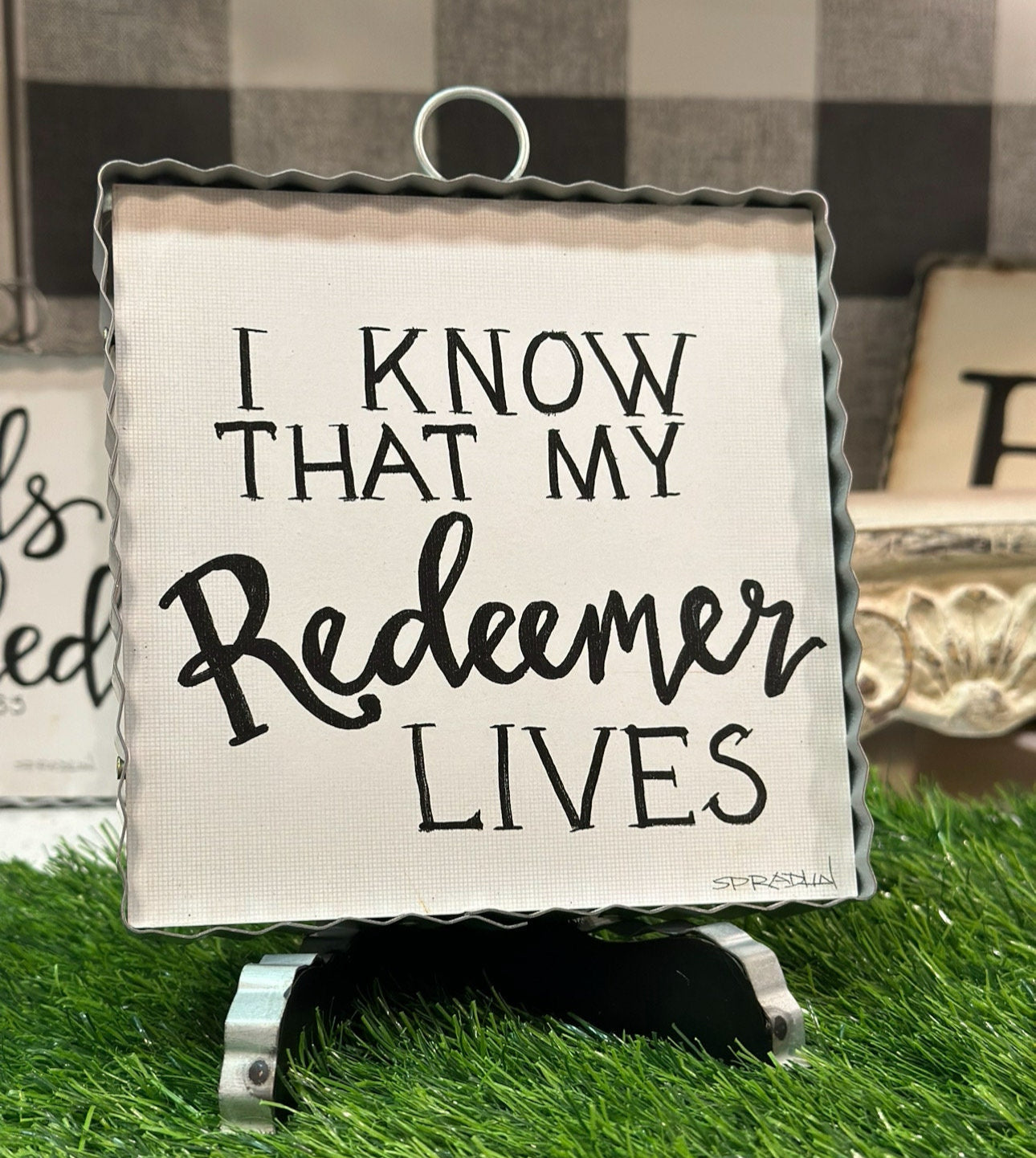 "My Redeemer Lives" Mini Print