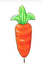 Load image into Gallery viewer, Large Metal Orange Carrot Indoor or Outdoor Stake 30”h
