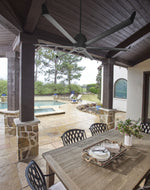 Load image into Gallery viewer, Enorme 78” or 100”Dia. Ceiling Fan DAMP Rated Finish: Matte Black or Satin Nickel
