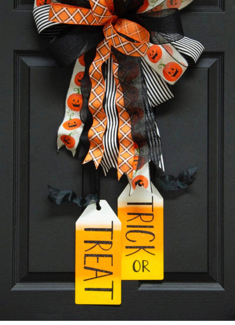 Reversible Trick or Treat/Out of Candy Tags