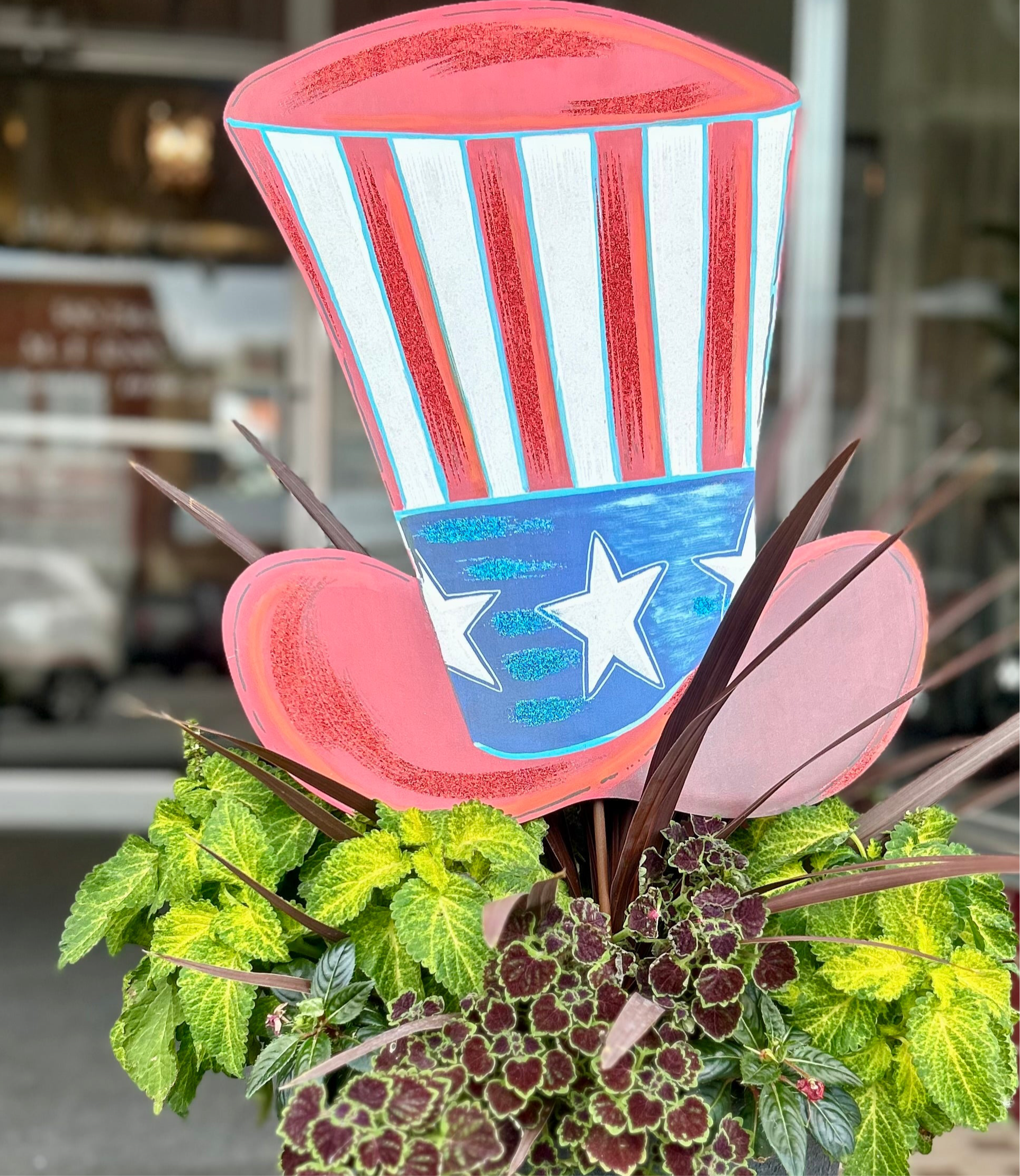 Americana: Uncle Sam Metal Hat Stake