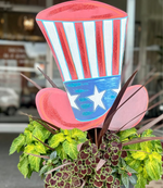 Load image into Gallery viewer, Americana: Uncle Sam Metal Hat Stake
