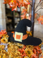 Load image into Gallery viewer, Witch Hat Shaped Black Mini Pillow
