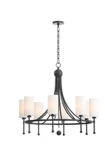 Load image into Gallery viewer, Lee Blvd 8-Light Bead Matte Black Chandelier
