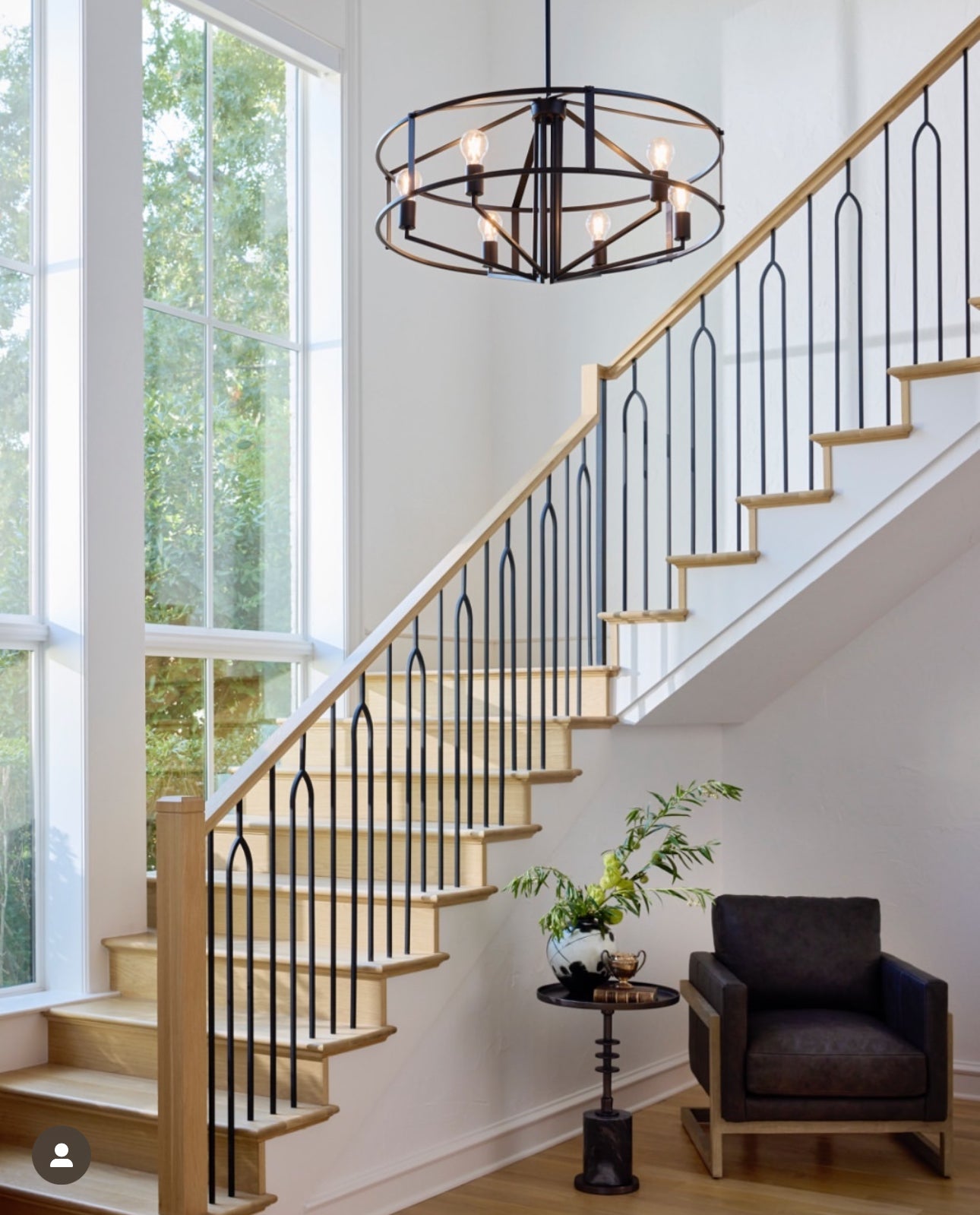 Black Pendant Cage Design Lighting - 8373-6-59