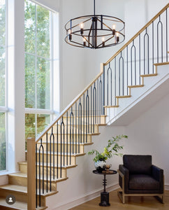 Black Pendant Cage Design Lighting - 8373-6-59