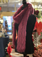 Load image into Gallery viewer, Fuchsia Magenta Pink Luxurious Faux Fur Scarf by Fabulous Furs
