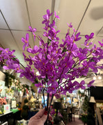 Load image into Gallery viewer, Purple Floral Blossom Artificial Bush
