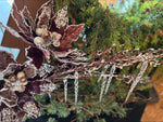 Load image into Gallery viewer, Copper Wine Glam Velvet Poinsettia with Sequins
