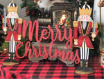 Load image into Gallery viewer, Nutcracker Merry Christmas Centerpiece
