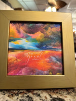 Load image into Gallery viewer, He Has Great Plans For You Gold Wood Framed Shimmering Picture
