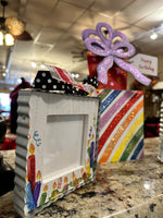 Load image into Gallery viewer, Happy Birthday Picture Frame with Candles Border
