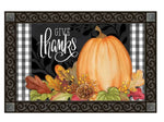 Load image into Gallery viewer, Give Thanks Door Mat Outdoor or Indoor
