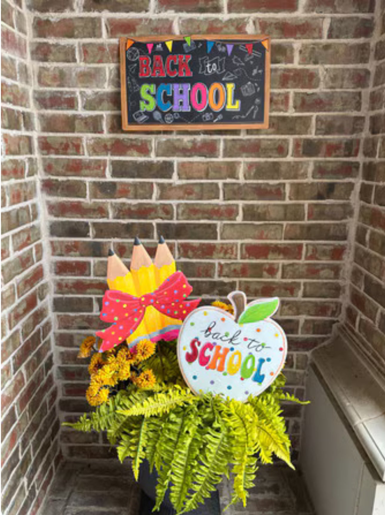 Back to School Pencil Metal Stake