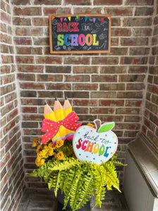 Back to School Pencil Metal Stake