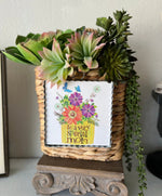 Load image into Gallery viewer, Hanging Wicker Display Basket Mini Print
