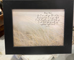 Load image into Gallery viewer, Fear Not For I Am With You Art Sign Wood Framed Shimmering Picture 8”x10”
