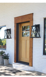 Load image into Gallery viewer, Quorum Artesno 725-22-69 3 Light Black Outdoor 22”Wall Lantern
