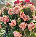 Load image into Gallery viewer, Light Pink Peony Bush 16 heads
