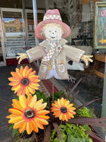 Load image into Gallery viewer, Fall /Halloween: Sunflowers Yellow Metal Stake Set of 3
