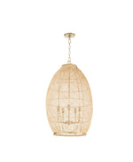 Load image into Gallery viewer, Quorum 6900-5-80 Rattan Shade 5-Light Pendant
