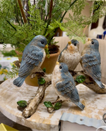 Load image into Gallery viewer, Blue Birds on a Wood Branch Resin Accessories
