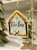 Load image into Gallery viewer, True Love Manger Mini Metal Charm
