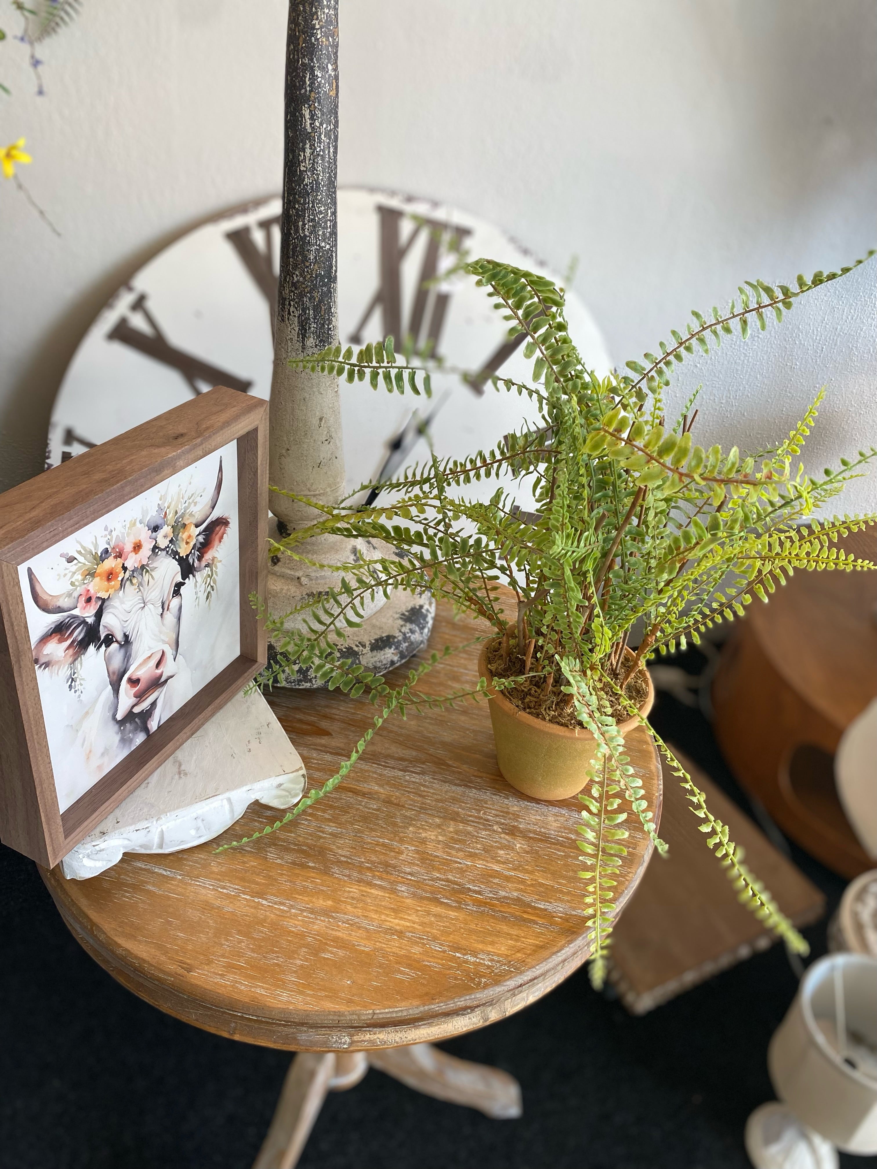 Artificial Realistic Fern in Terra Cotta Pot