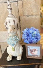 Load image into Gallery viewer, Spring/Easter Collection: Bunny with Blue Hydrangeas
