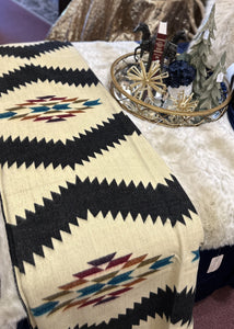 Aztec Sahara Black, Rust, Turquoise Blue Blanket