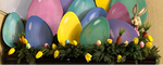 Load image into Gallery viewer, Set of 6 Medium Pastel Eggs Metal Stakes
