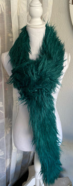 Load image into Gallery viewer, Teal Luxurious Faux Fur Scarf by Fabulous Furs
