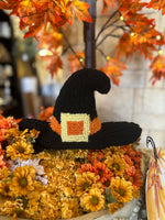 Load image into Gallery viewer, Witch Hat Shaped Black Mini Pillow
