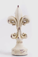 Load image into Gallery viewer, White Distressed Fleur de lis
