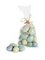 Load image into Gallery viewer, Easter Decorative Eggs in Blues and Green Faux Eggs  (Bag of 16) 1.75", 2.25" Foam
