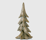 Load image into Gallery viewer, Green Norway Wood Tree with White Snow Accents Small Size
