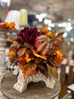 Load image into Gallery viewer, Fall Floral Arrangement on tile, Pedestal Optional
